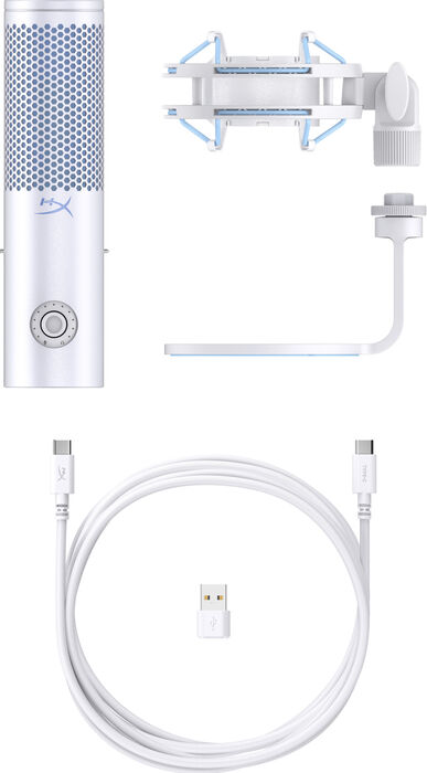 HyperX Quadcast 2 hljóðnemi - Hvítur