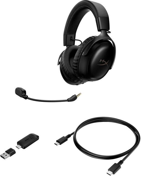 HyperX Cloud III S þráðlaus leikjaheyrnartól - Svört