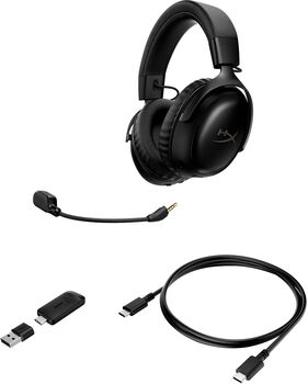 HyperX Cloud III S þráðlaus leikjaheyrnartól - Svört