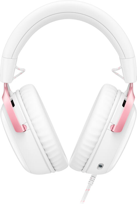 HyperX Cloud III leikjaheyrnartól - Hvít/Bleik