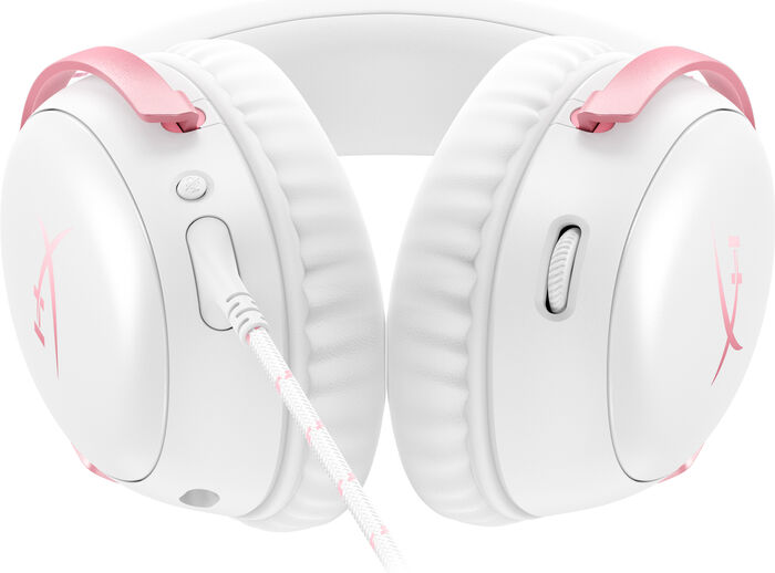 HyperX Cloud III leikjaheyrnartól - Hvít/Bleik