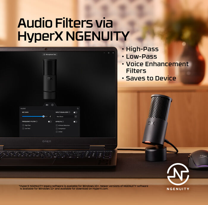 HyperX Solocast 2 hljóðnemi - Svartur