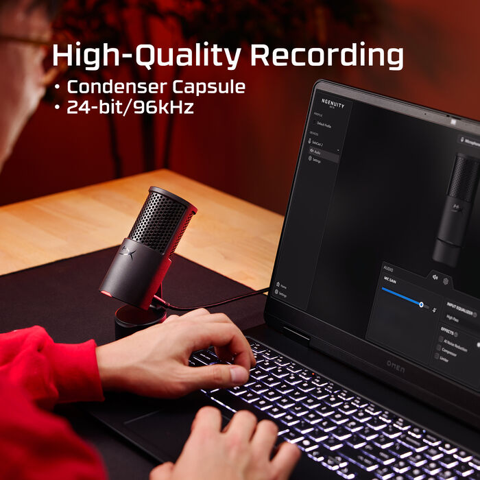 HyperX Solocast 2 hljóðnemi - Svartur