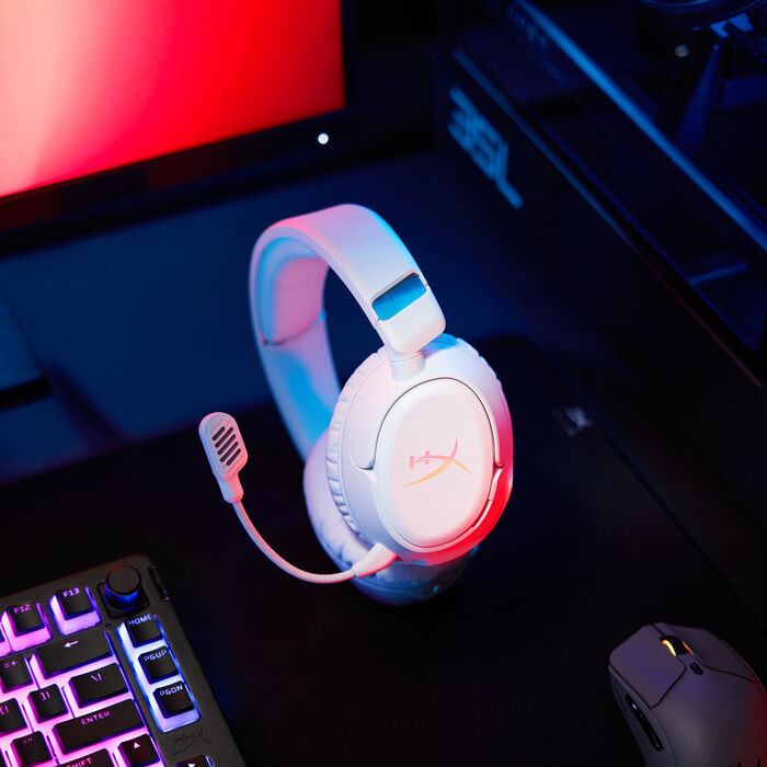 HyperX Cloud Flight 2 þráðlaus leikjaheyrnartól - Hvít