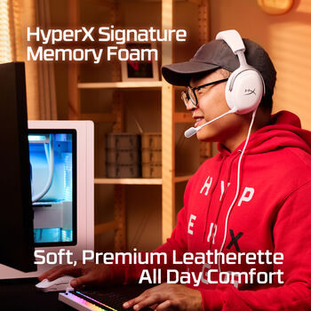 HyperX Cloud III leikjaheyrnartól - Hvít