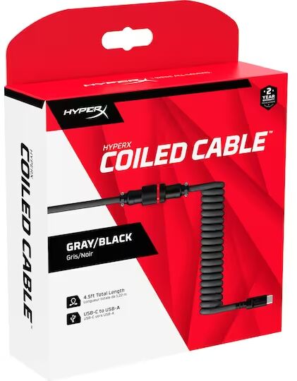 HyperX USB-A í USB-C snúra - Svört 