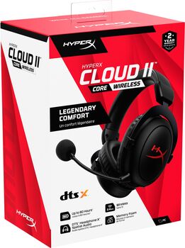 HyperX Cloud II Core þráðlaus leikjaheyrnartól - Svört