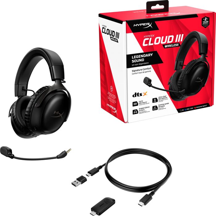 Product image not available for HyperX Cloud III þráðlaus leikjaheyrnartól - Svört