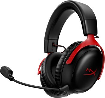 HyperX Cloud III þráðlaus leikjaheyrnartól - Svört/Rauð 