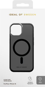 iDeal iPhone 15 símahulstur - Glært Tinted Svart 