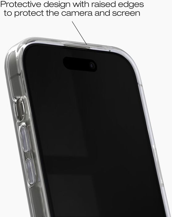 iDeal Clear iPhone 17e/16e/15/14/13 MagSafe símahulstur - Glært með blómum
