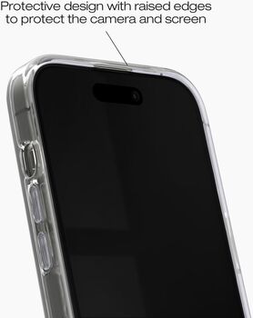 iDeal Clear iPhone 17e/16e/15/14/13 MagSafe símahulstur - Glært með blómum