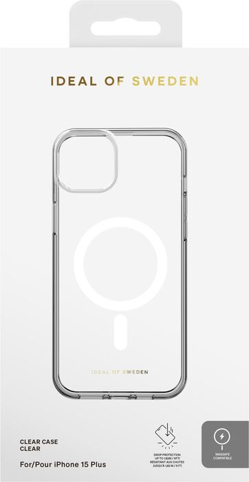 iDeal iPhone 15 Plus símahulstur - MagSafe Glært 