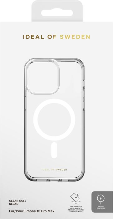 iDeal iPhone 15 Pro Max símahulstur - MagSafe Glært 