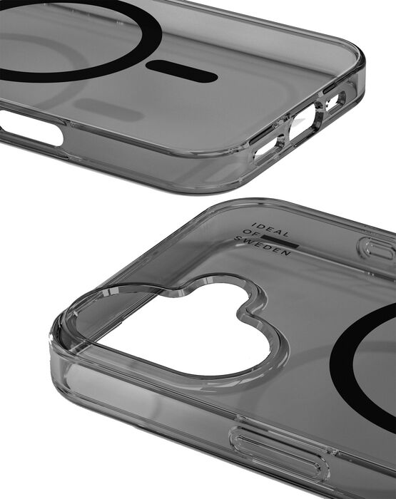 iDeal iPhone 16 MagSafe símahulstur - Glært Tinted Svart