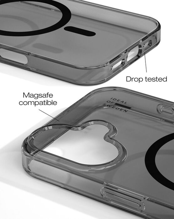 iDeal iPhone 16 Plus símahulstur - MagSafe Glært/Svart