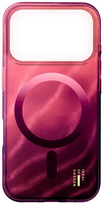 iDeal iPhone 17 Pro MagSafe símahulstur - Glært/Rautt