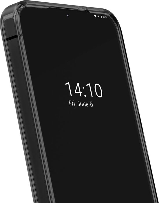 iDeal Samsung Galaxy S25 símahulstur - Svart/Glært