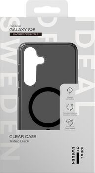 iDeal Samsung Galaxy S25 símahulstur - Svart/Glært