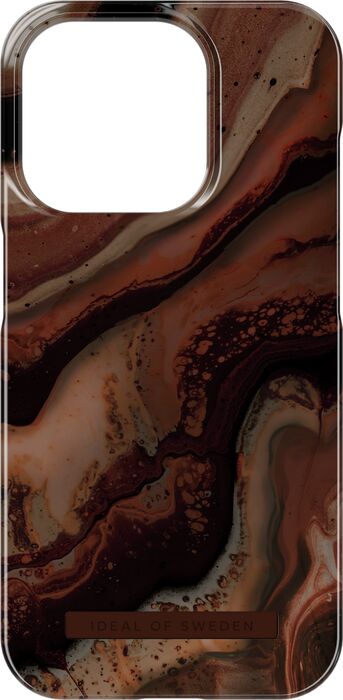 iDeal iPhone 15 Pro símahulstur - Dark Amber Marble