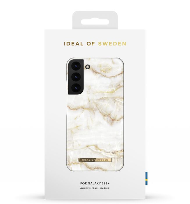 iDeal Samsung Galaxy S22+ símahulstur - Golden Thunder Marble