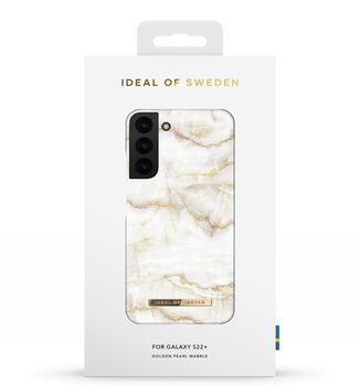 iDeal Samsung Galaxy S22+ símahulstur - Golden Thunder Marble