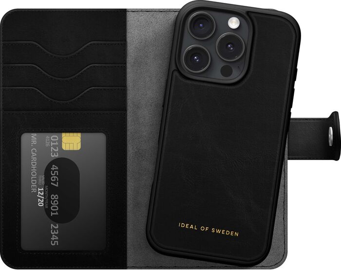 iDeal iPhone 16 Pro Wallet+ símaveski - Svart