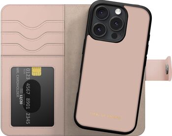 iDeal iPhone 16 Pro Wallet+ símaveski - Bleikt