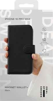 iDeal iPhone 16 Pro Max Wallet+ símaveski - Svart