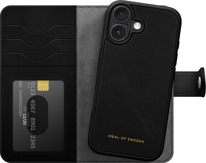 iDeal Magnet Wallet+ iPhone 17 símaveski - Svart