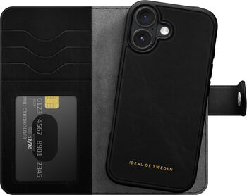 iDeal Magnet Wallet+ iPhone 17 símaveski - Svart