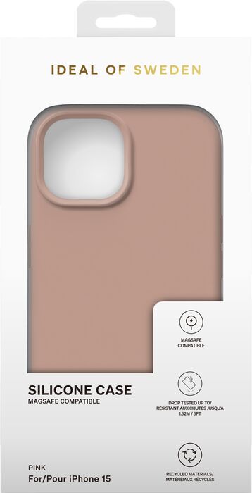 iDeal iPhone 15 símahulstur - MagSafe Blush Pink