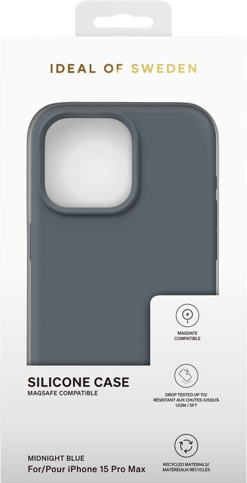 iDeal iPhone 15 Pro Max símahulstur - MagSafe Midnight Blátt