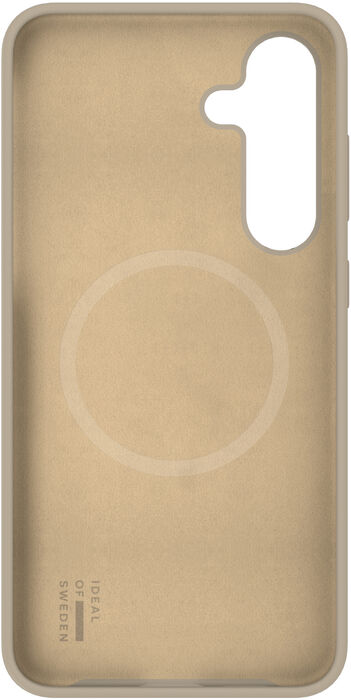 iDeal Samsung Galaxy S24/S25 símahulstur - Magsafe Sílíkon Beige