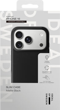 iDeal Slim iPhone 16 MagSafe símahulstur - Svart