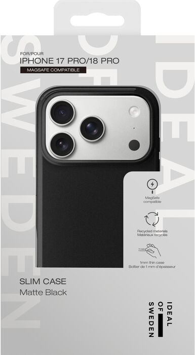 iDeal Slim iPhone 18/17 Pro MagSafe símahulstur - Svart