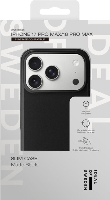 iDeal Slim iPhone 18/17 Pro Max MagSafe símahulstur - Svart