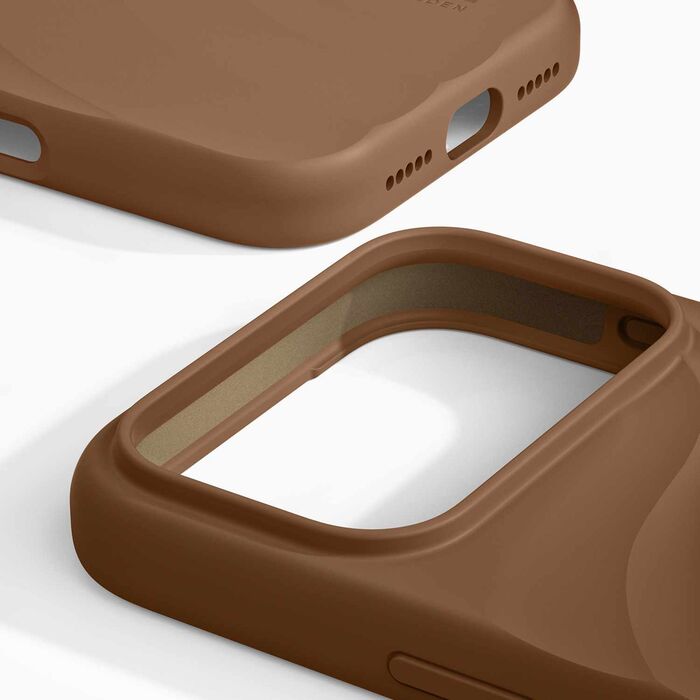 iDeal Soft Swirl iPhone 18/17 Pro MagSafe símahulstur - Brúnt