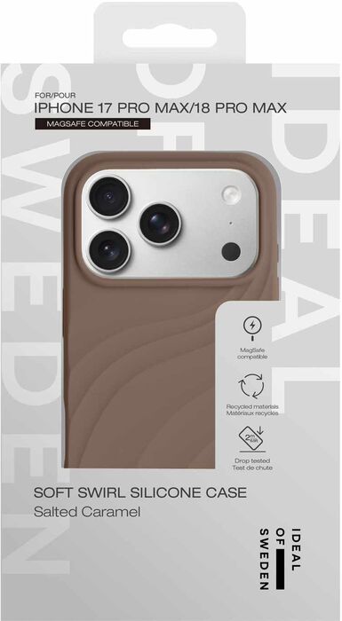 iDeal Soft Swirl iPhone 18/17 Pro Max MagSafe símahulstur - Brúnt