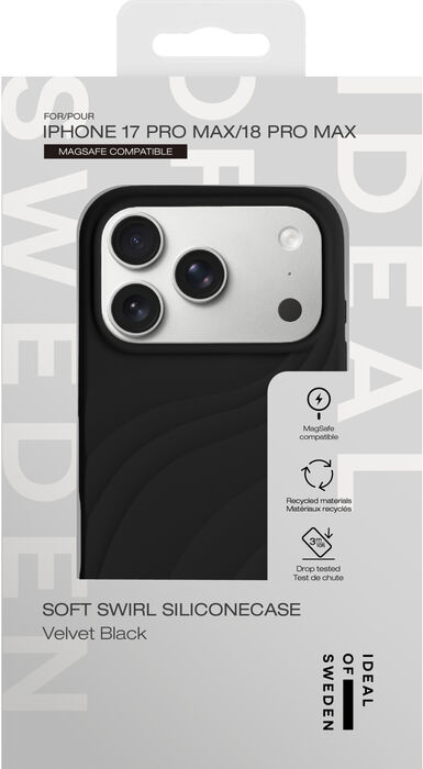 iDeal iPhone 18/17 Pro Max MagSafe Velvet símahulstur - Svart