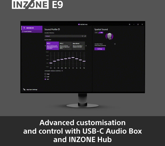 Sony Inzone E9 leikjaheyrnartól - Svört