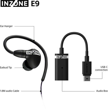 Sony Inzone E9 leikjaheyrnartól - Svört