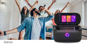 Ikarao Shell S1 karaókí hátalari - Svartur