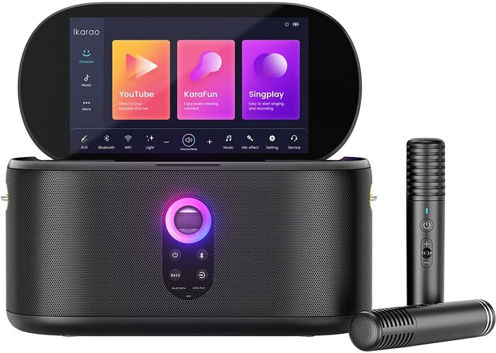 Ikarao Shell S1 karaókí hátalari - Svartur