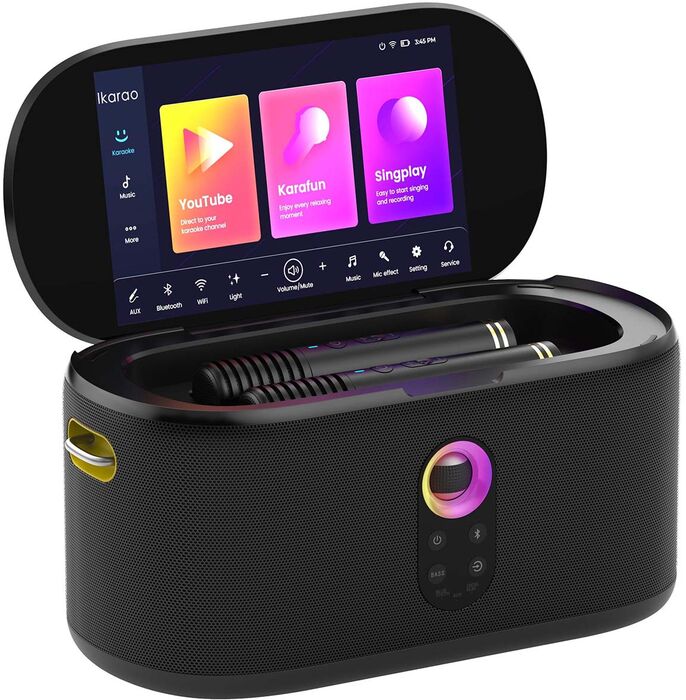 Ikarao Shell S1 karaókí hátalari - Svartur