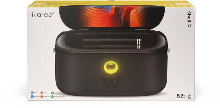 Ikarao Shell S1 karaókí hátalari - Svartur