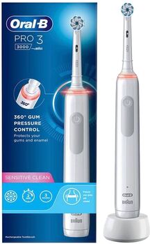 Oral-B Pro 3 3000 rafmagnstannbursti - Hvítur