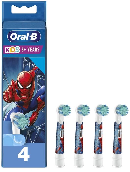 Oral-B Kids Spiderman tannburstahausar - 4 í pakka