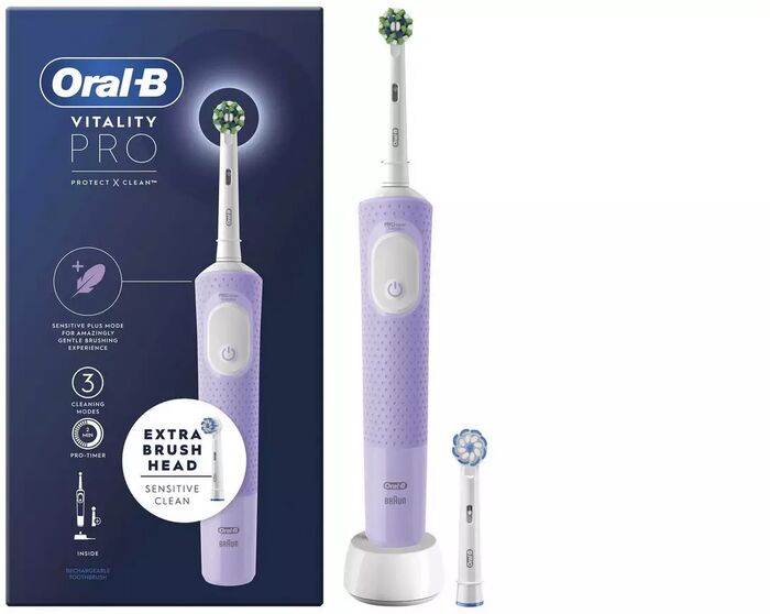 Oral-B Vitality Pro rafmagnstannbursti - Lillablár 