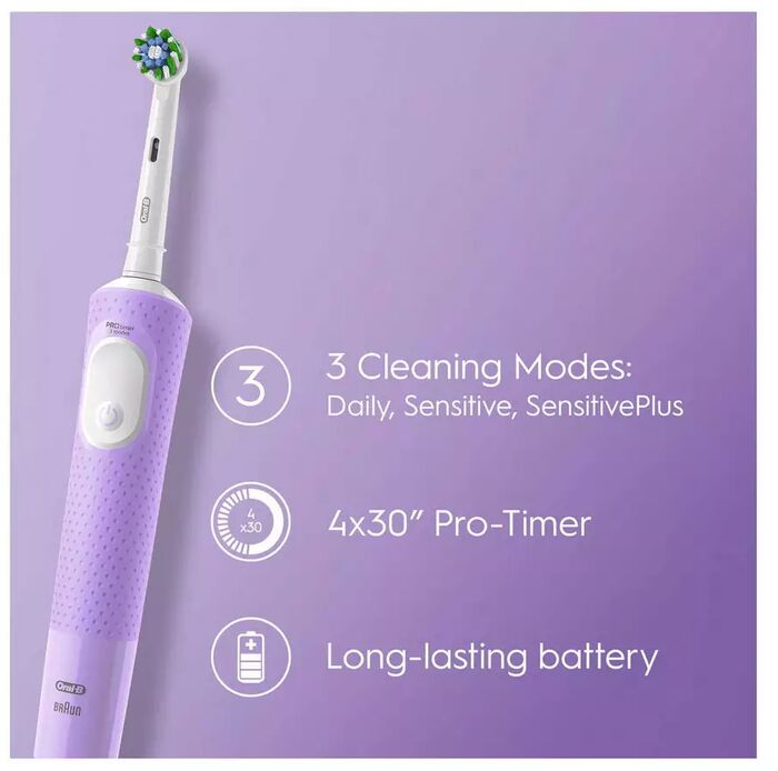 Oral-B Vitality Pro rafmagnstannbursti - Lillablár 